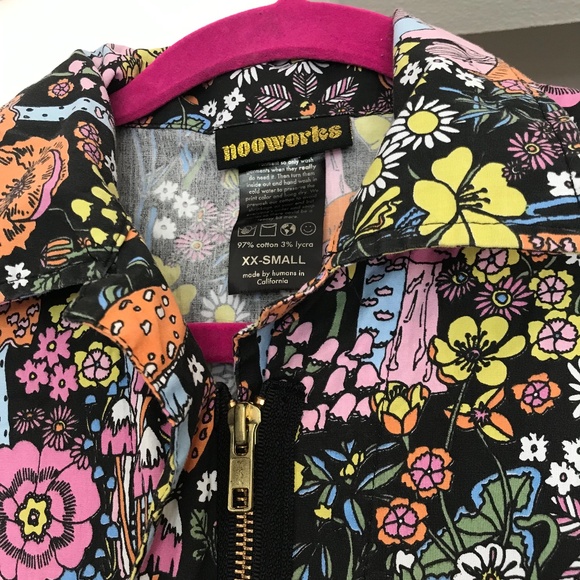 Nooworks Magical Mushrooms Coveralls Size XXS - Picture 3 of 8